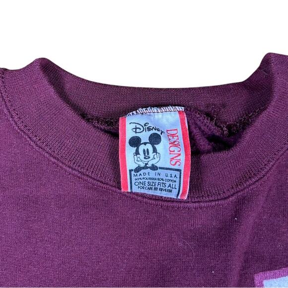 Minnie Mouse Vintage 90’s Disney Burgundy Pullover Sweater - Picture 3 of 3